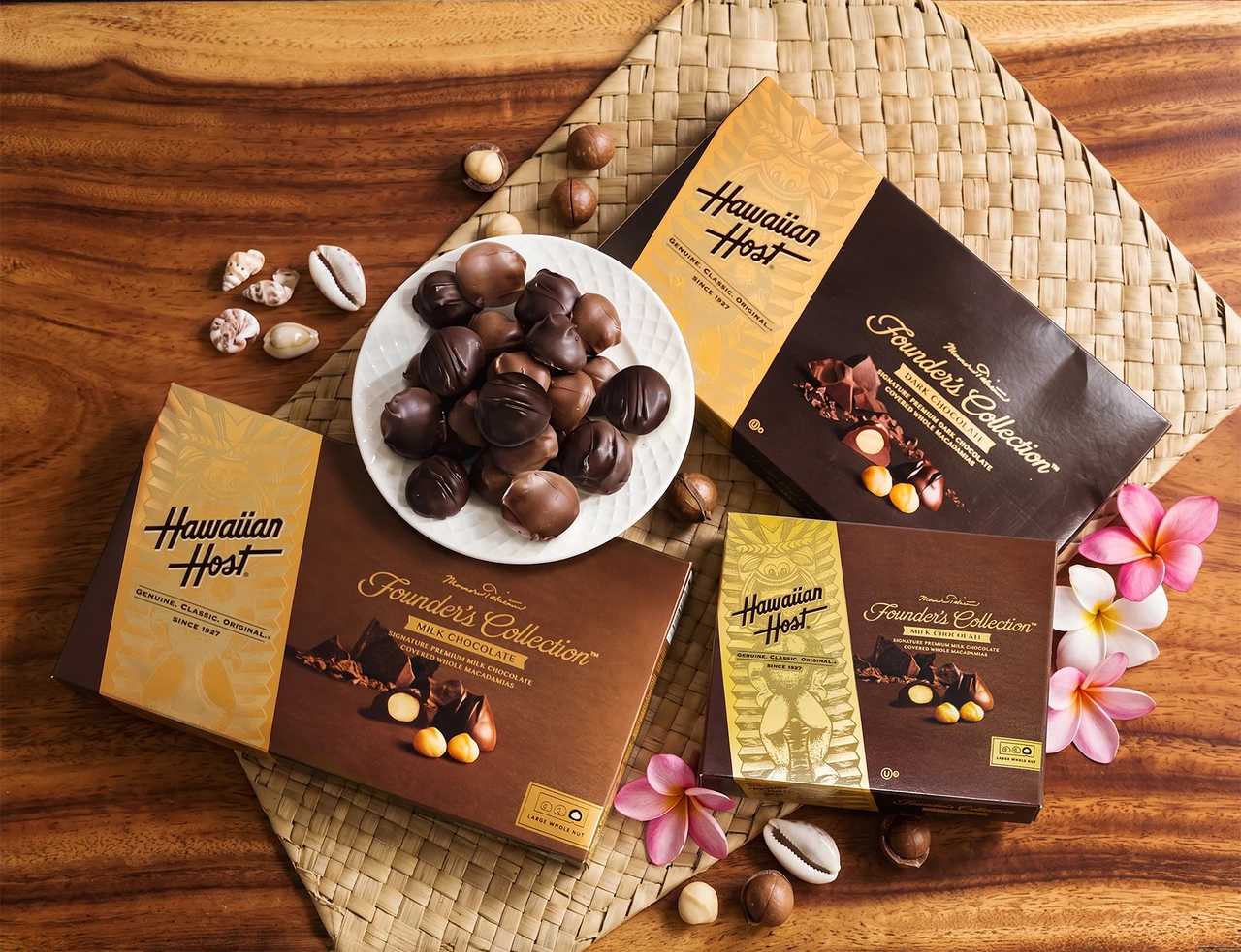 賀氏盒裝巧克力夏威夷豆創辦人系列 Hawaiian Host Founder's Collection Chocolate Covered Macadamia Nuts